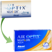 Air Optix Night & Day Aqua (6 lentes)