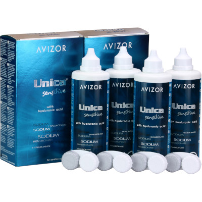 Avizor Unica Sensitive (4x350ml) - Pack Poupança 6 meses