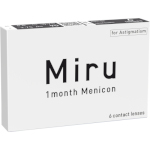 Miru 1 month Menicon for Astigmatism (3 lentes)