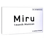 Miru 1 month Menicon for Astigmatism (6 lentes)