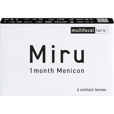 Miru 1 month Menicon Multifocal Toric (6 lentes)