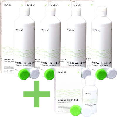 MYLK Herbal Pack poupança (4x 350ml + 1x 60ml)