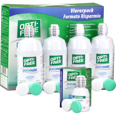 Opti-Free PureMoist Pack Poupança (4x 300ml)