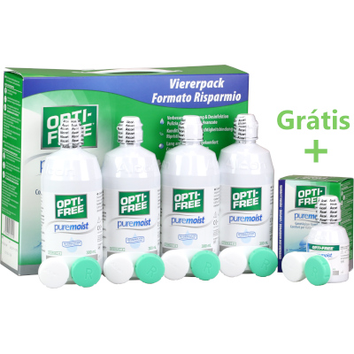Opti-Free PureMoist Pack Poupança (4x 300ml)