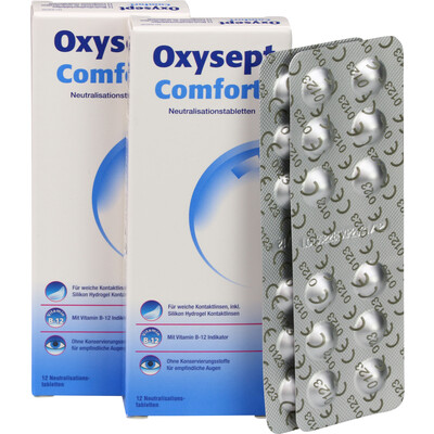 Oxysept Comfort um Só Passo Comprimidos neutralizantes Pack Dupl