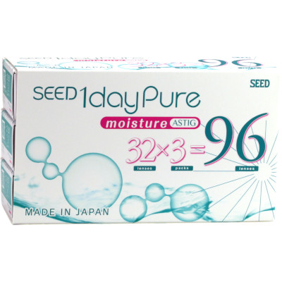 SEED 1day Pure Moisture for Astigmatism (96 lentes)